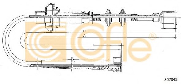 COFLE S07045 Tacho Shaft
